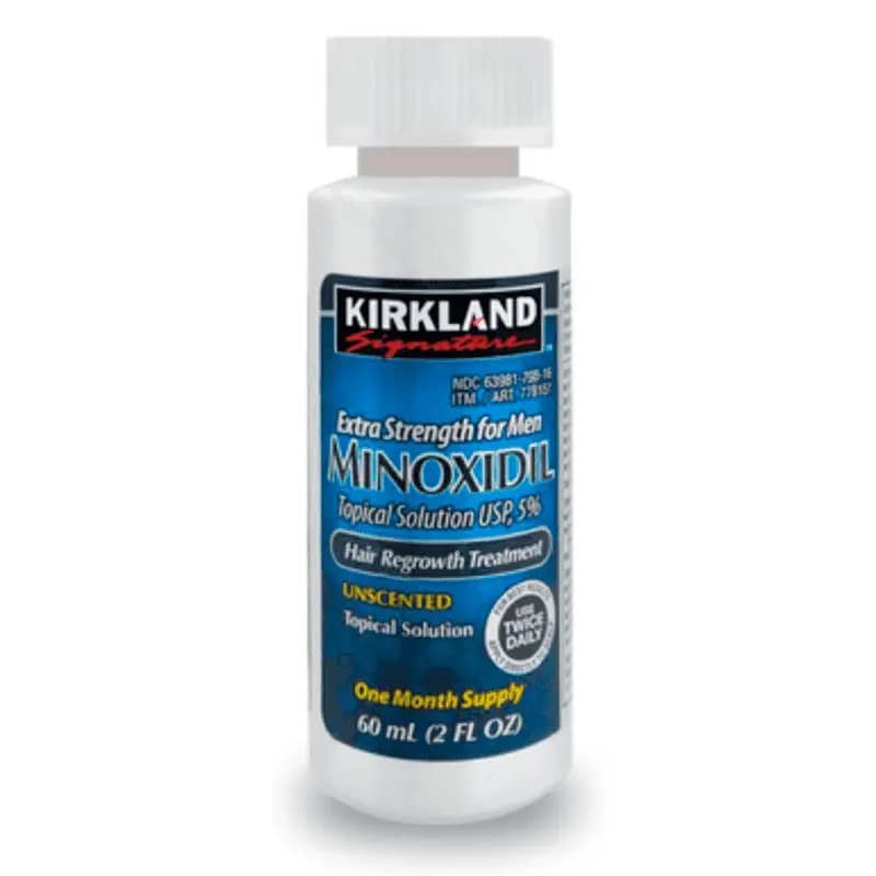 1 frasco de minoxidil kirkland