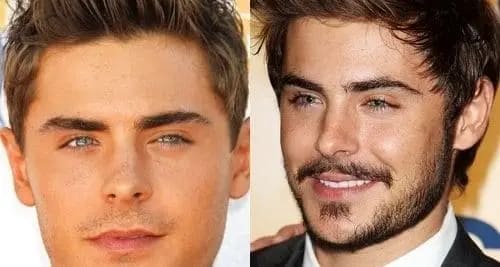 Antes e depois barba homem novo
