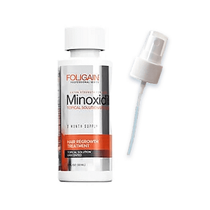 1 Frasco de minoxidil foligain com aplicador spray alta resolução
