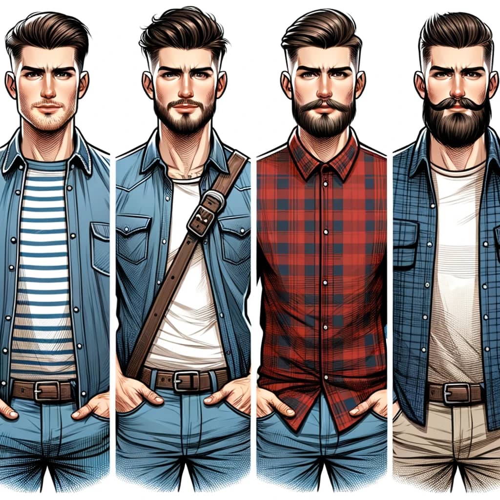 Barba Lenhador: O Guia Definitivo para Cultivar e Cuidar do Seu Estilo Rústico 14 modelos de roupa e cabelo com barba lenhador